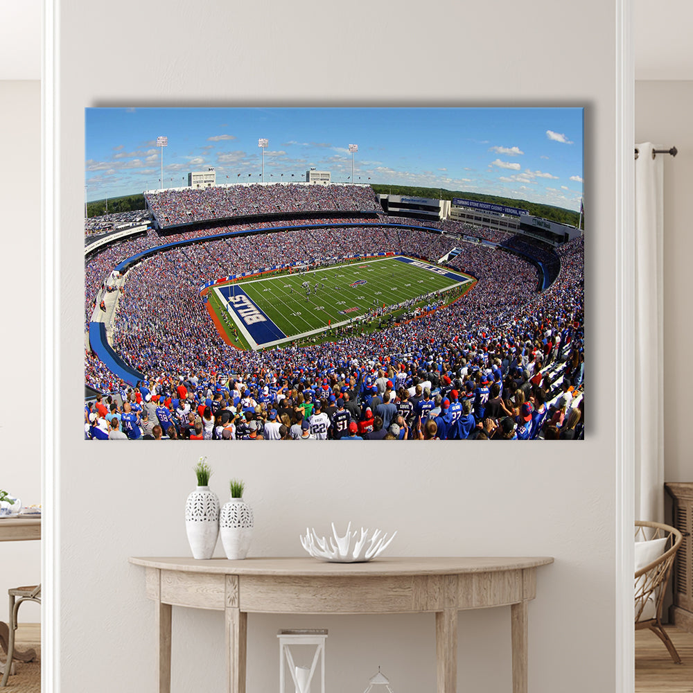 New Era Field Stadium, Stadium Canvas, Sport Art, Gift for him, Man Cave Decor, Art Print, Canvas Print Wall Art