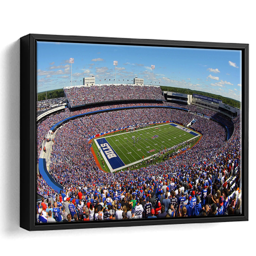 New Era Field Stadium, Stadium Canvas, Sport Art, Framed Canvas Print Wall Art, Floating Frame