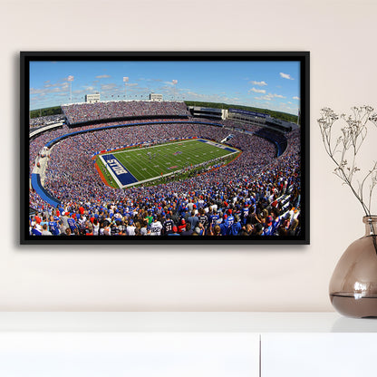 New Era Field Stadium, Stadium Canvas, Sport Art, Framed Canvas Print Wall Art, Floating Frame