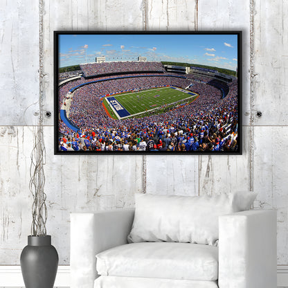 New Era Field Stadium, Stadium Canvas, Sport Art, Framed Canvas Print Wall Art, Floating Frame