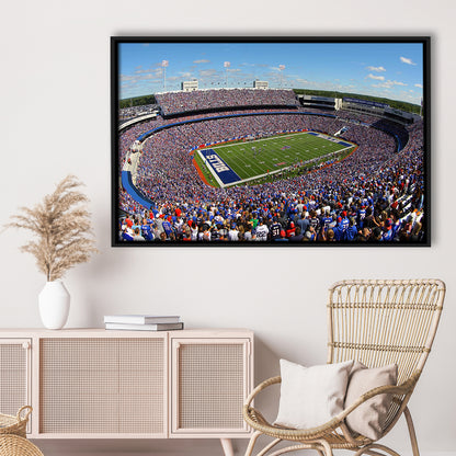 New Era Field Stadium, Stadium Canvas, Sport Art, Framed Canvas Print Wall Art, Floating Frame