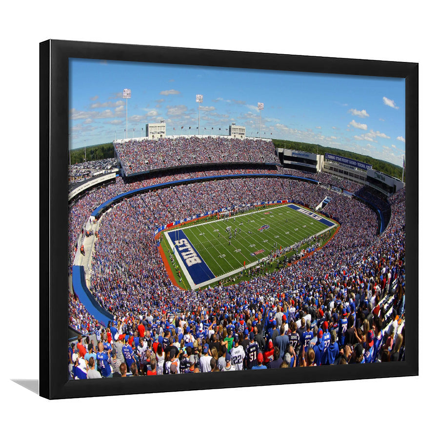 New Era Field Stadium, Stadium Canvas, Sport Art, Gift for him, Framed Art Print Wall Decor, Picture Framed