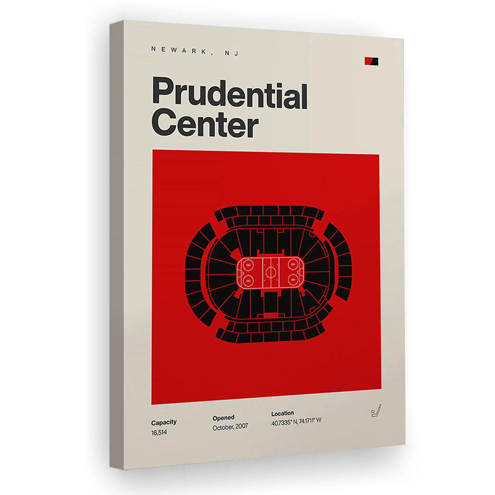 New Jersey Devils Stadium Print, Prudential Center Print, Fan Gifts, Sport Art, Canvas Print Wall Art