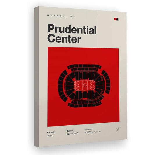 New Jersey Devils Stadium Print, Prudential Center Print, Fan Gifts, Sport Art, Canvas Print Wall Art