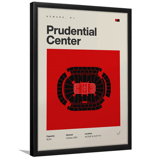 New Jersey Devils Stadium Print, Prudential Center Print, Gifts for him, Sport Art, Framed Art Print Wall Decor