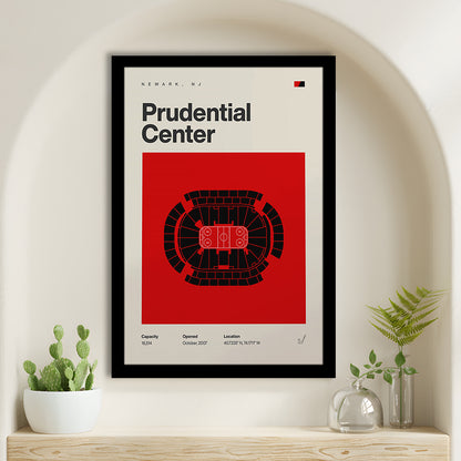 New Jersey Devils Stadium Print, Prudential Center Print, Gifts for him, Sport Art, Framed Art Print Wall Decor