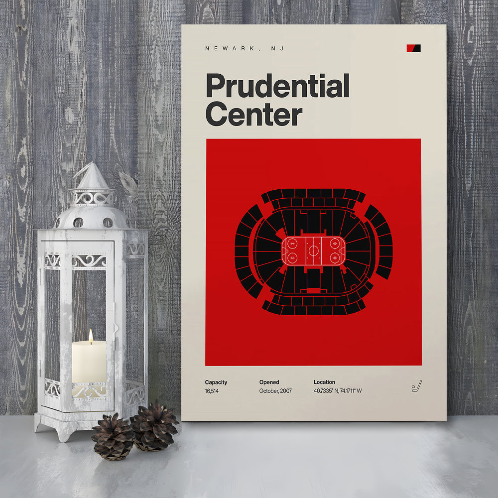 New Jersey Devils Stadium Print, Prudential Center Print, Fan Gifts, Sport Art, Canvas Print Wall Art