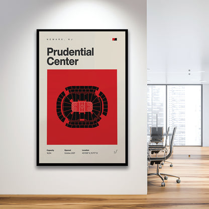 New Jersey Devils Stadium Print, Prudential Center Print, Gifts for him, Sport Art, Framed Art Print Wall Decor