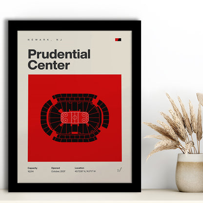 New Jersey Devils Stadium Print, Prudential Center Print, Gifts for him, Sport Art, Framed Art Print Wall Decor