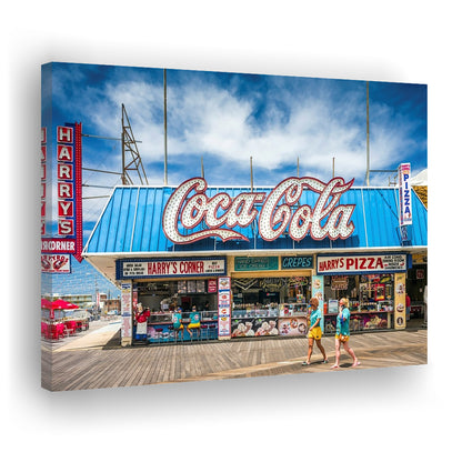 New Jersey The Jersey Shore Wildwoods Wildwoods Beach Boardwalk, Cavas Print Wall Art Hom Decor
