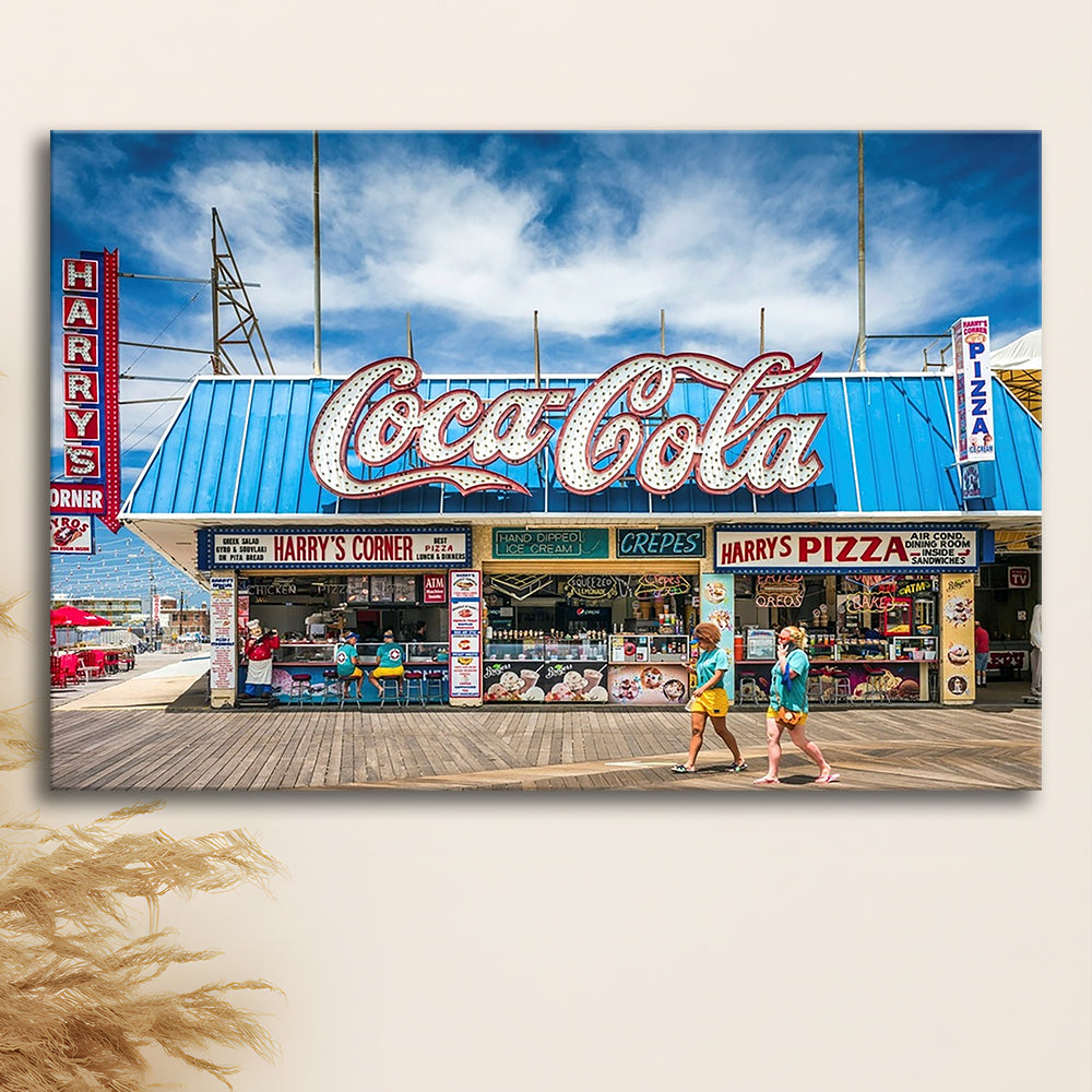 New Jersey The Jersey Shore Wildwoods Wildwoods Beach Boardwalk, Cavas Print Wall Art Hom Decor