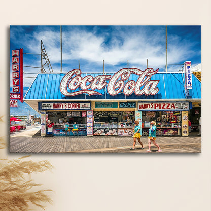 New Jersey The Jersey Shore Wildwoods Wildwoods Beach Boardwalk, Cavas Print Wall Art Hom Decor