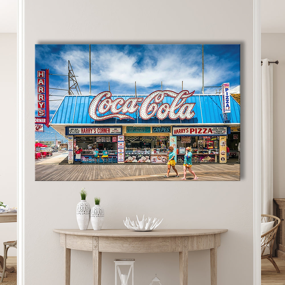 New Jersey The Jersey Shore Wildwoods Wildwoods Beach Boardwalk, Cavas Print Wall Art Hom Decor
