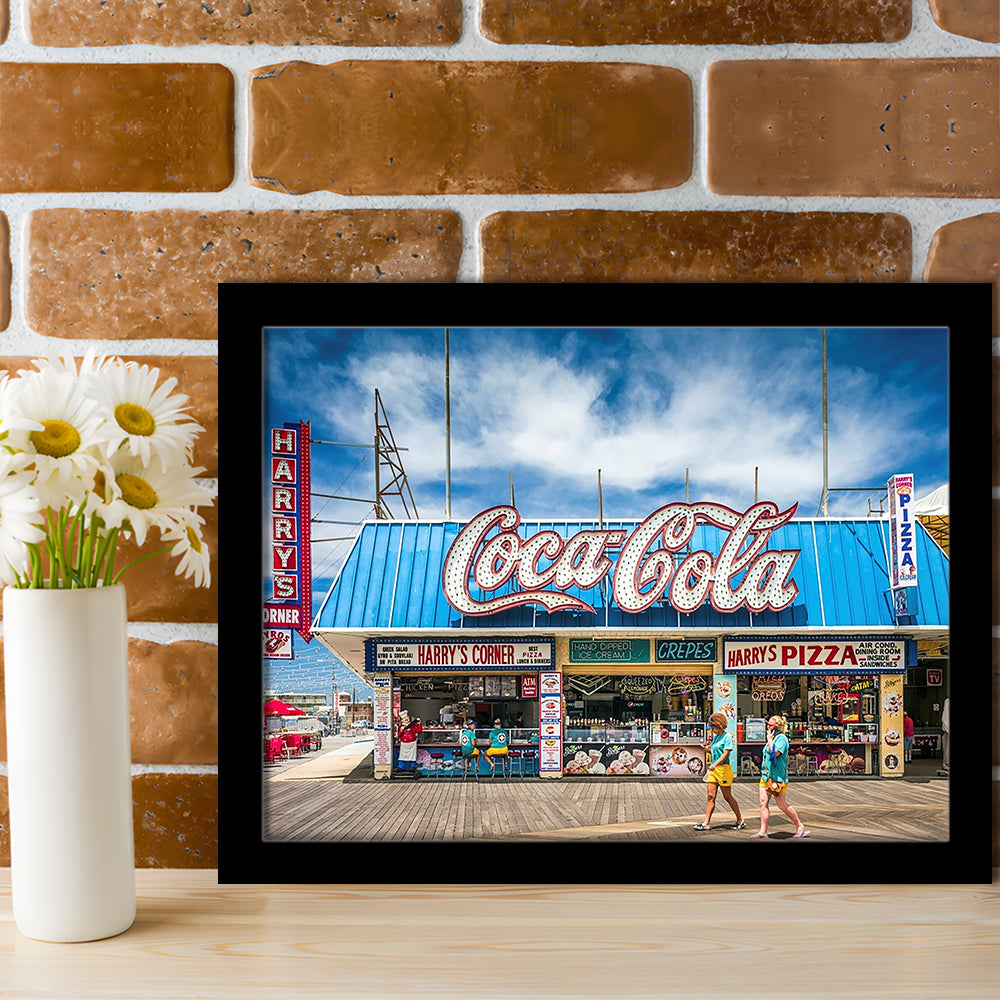 New Jersey The Jersey Shore Wildwoods Wildwoods Beach Boardwalk, Framed Art Print, Picture Framed