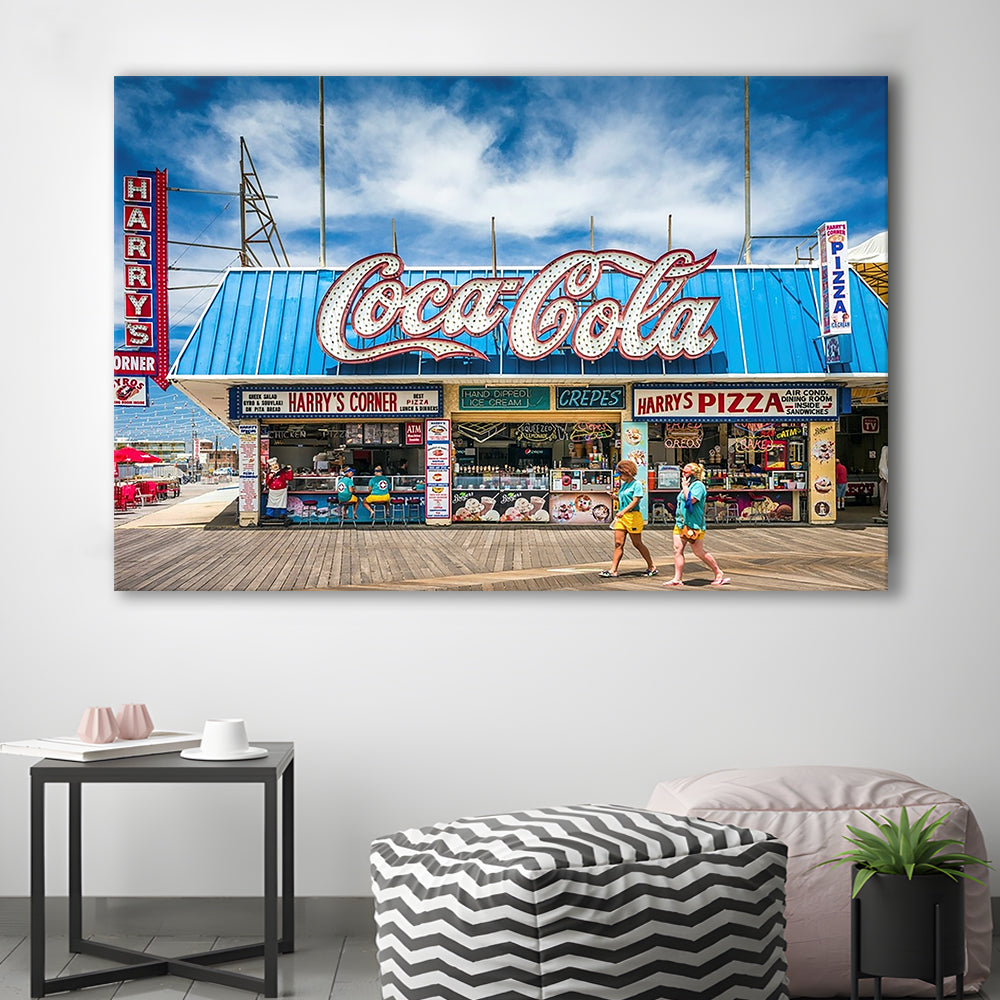 New Jersey The Jersey Shore Wildwoods Wildwoods Beach Boardwalk, Cavas Print Wall Art Hom Decor