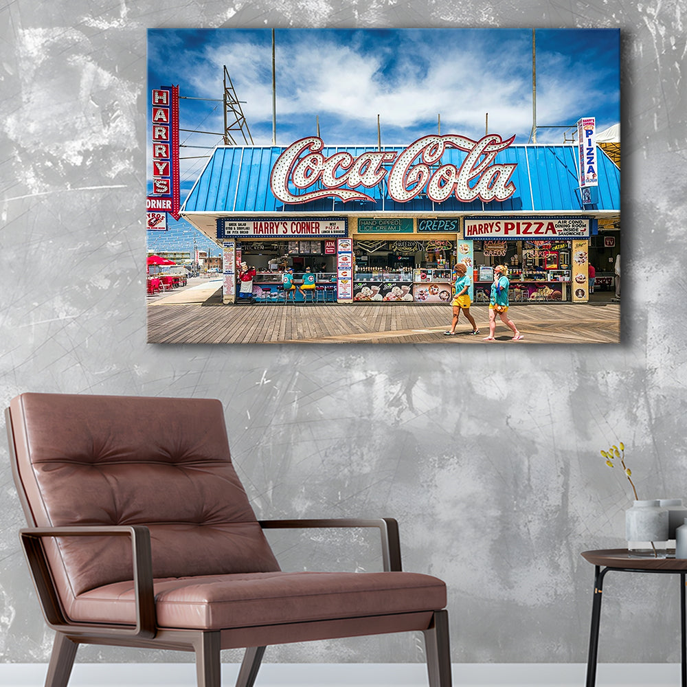 New Jersey The Jersey Shore Wildwoods Wildwoods Beach Boardwalk, Cavas Print Wall Art Hom Decor