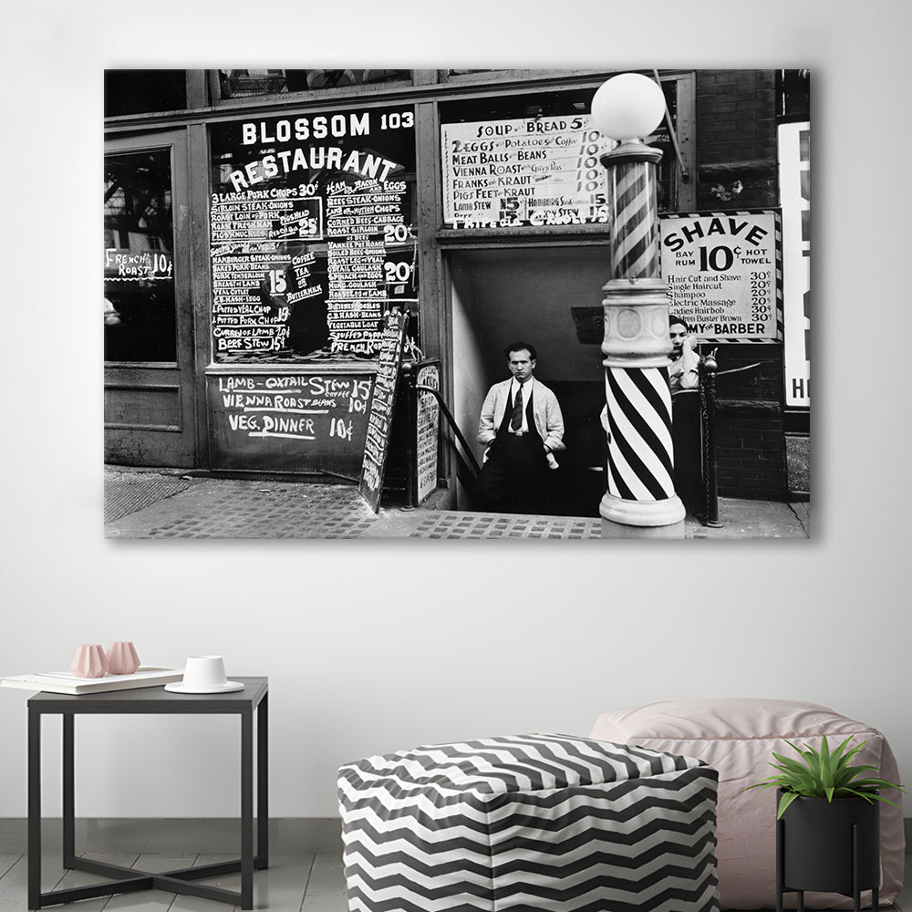 New York City Print Black and White Art, Canvas Print Wall Art Decor
