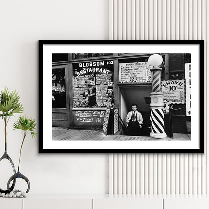 New York City Print Black and White Art, Framed Art Print White Border Wall Decor