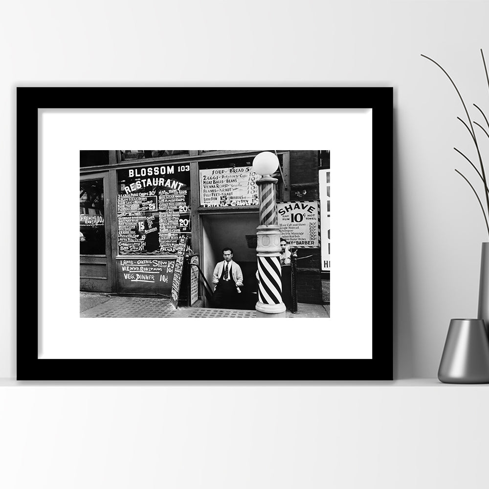 New York City Print Black and White Art, Framed Art Print White Border Wall Decor