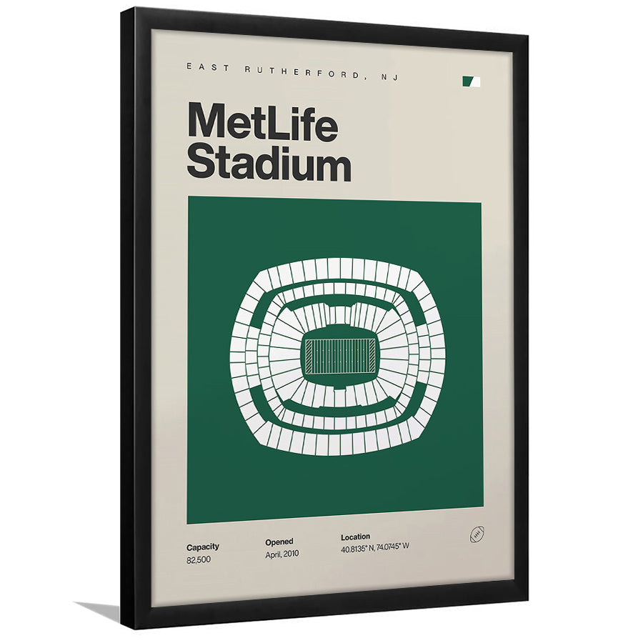 NY Jets Stadium Print, NY MetLife Stadium Print, Gifts for him, Sport Art, Framed Art Print Wall Decor