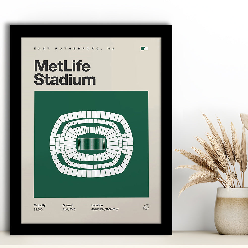 NY Jets Stadium Print, NY MetLife Stadium Print, Gifts for him, Sport Art, Framed Art Print Wall Decor