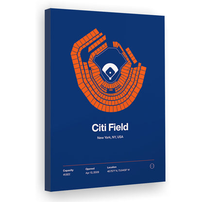 New York Mets Stadium Print, Citi Field Print, Fan Gifts, Sport Art, Canvas Print Wall Art