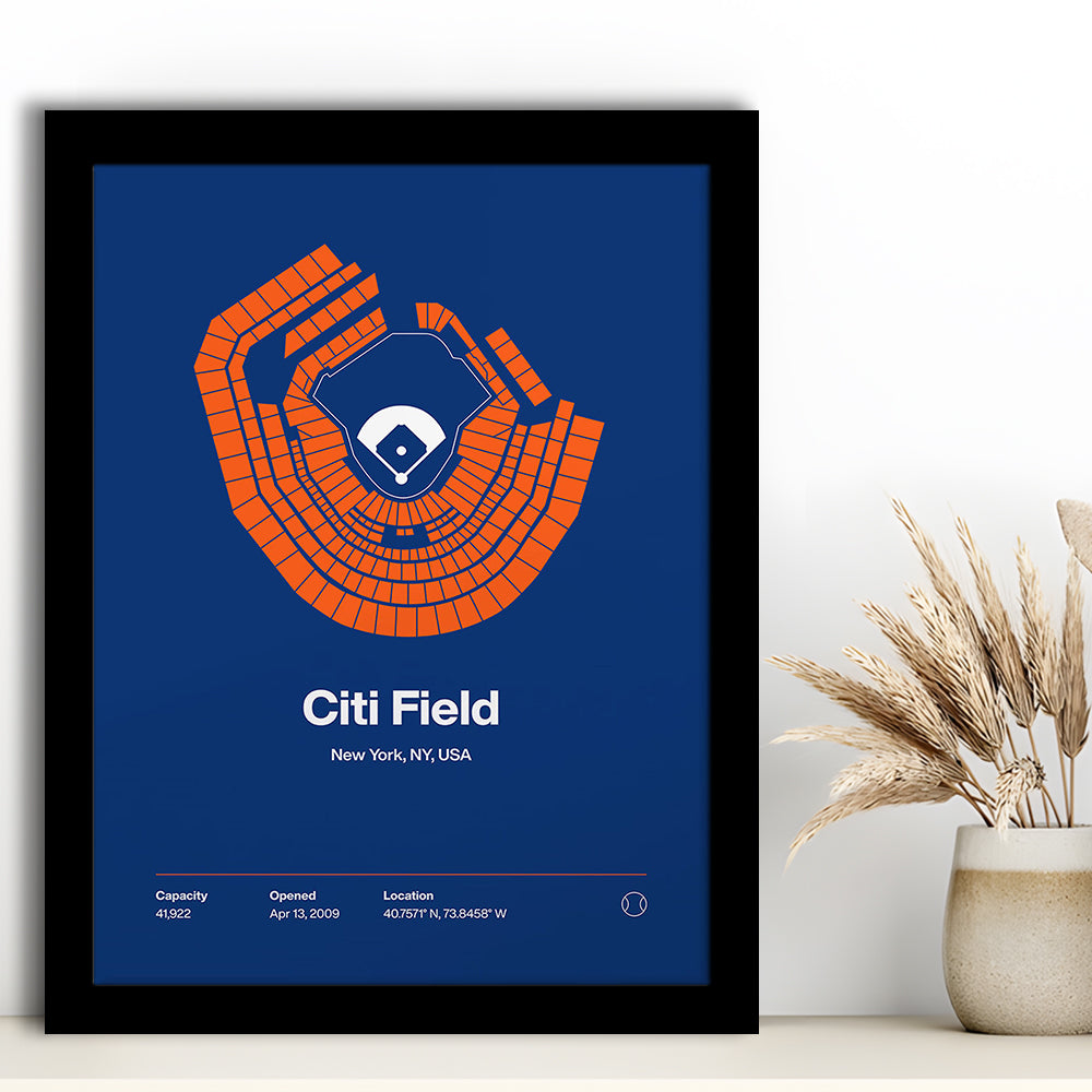 New York Mets Stadium Print, Citi Field Print, Gifts for him, Sport Art, Framed Art Print Wall Decor