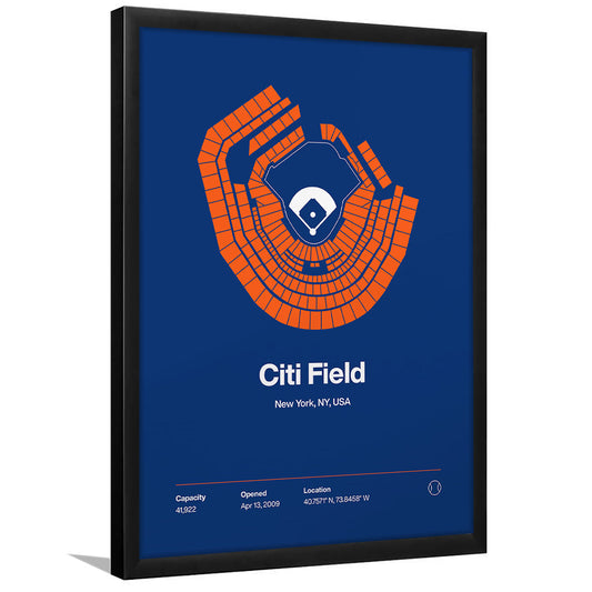 New York Mets Stadium Print, Citi Field Print, Gifts for him, Sport Art, Framed Art Print Wall Decor