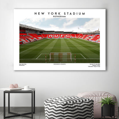 NY Stadium Rotherham Football Print, Classic Wall Art For Fans, Sport Art Print, Canvas Print Wall Art, Man Cave Gift