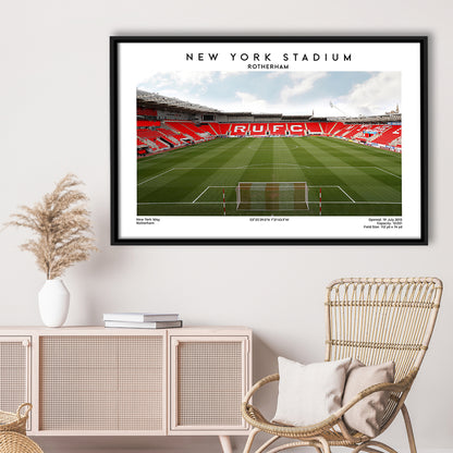 NY Stadium Rotherham Football Print, Classic Wall Art For Fans, Sport Art Print, Framed Canvas Print Wall Art