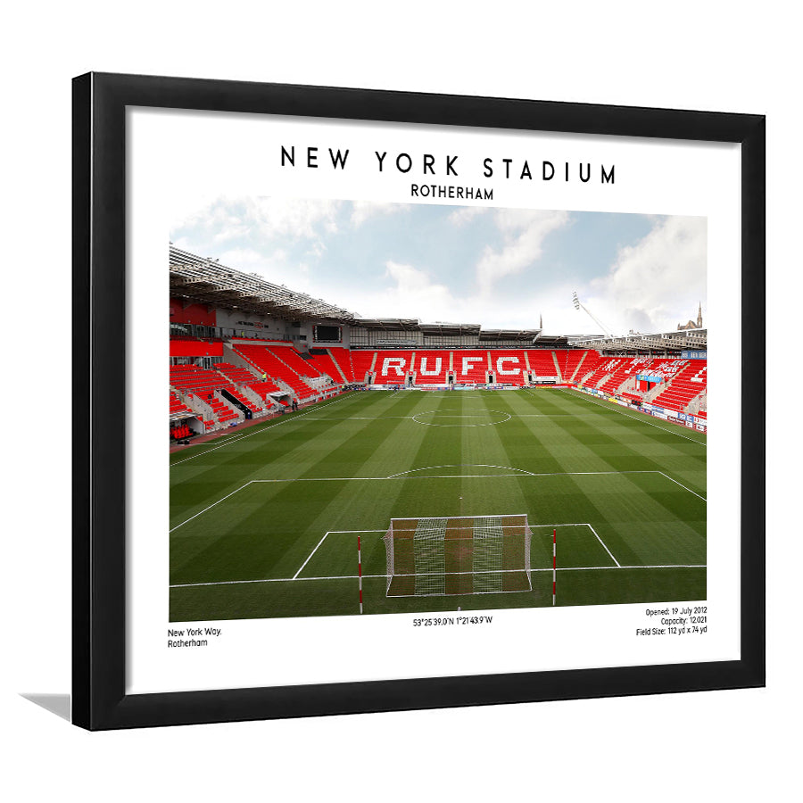 NY Stadium Rotherham Football Print, Classic Wall Art For Fans, Sport Art Print, Framed Art Print Wall Decor