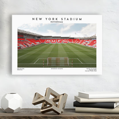 NY Stadium Rotherham Football Print, Classic Wall Art For Fans, Sport Art Print, Canvas Print Wall Art, Man Cave Gift