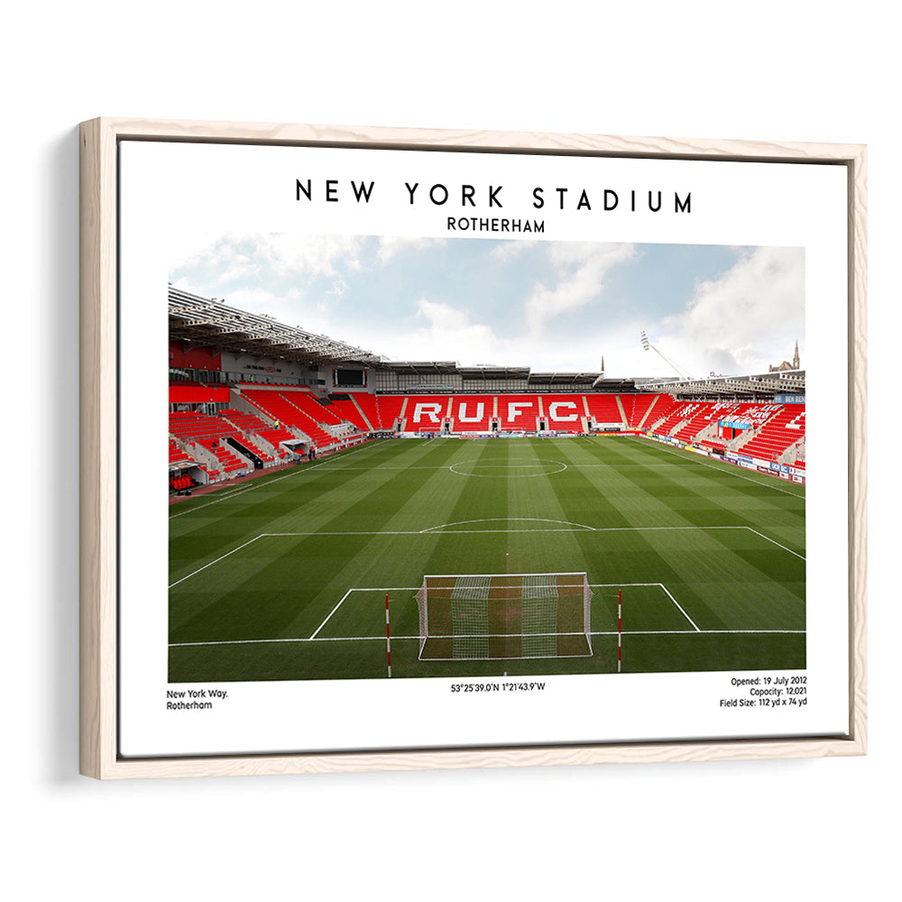 NY Stadium Rotherham Football Print, Classic Wall Art For Fans, Sport Art Print, Framed Canvas Print Wall Art