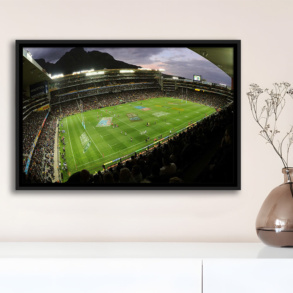 Newlands Rugby Stadium, Stadium Canvas, Sport Art, Framed Canvas Print Wall Art, Floating Frame
