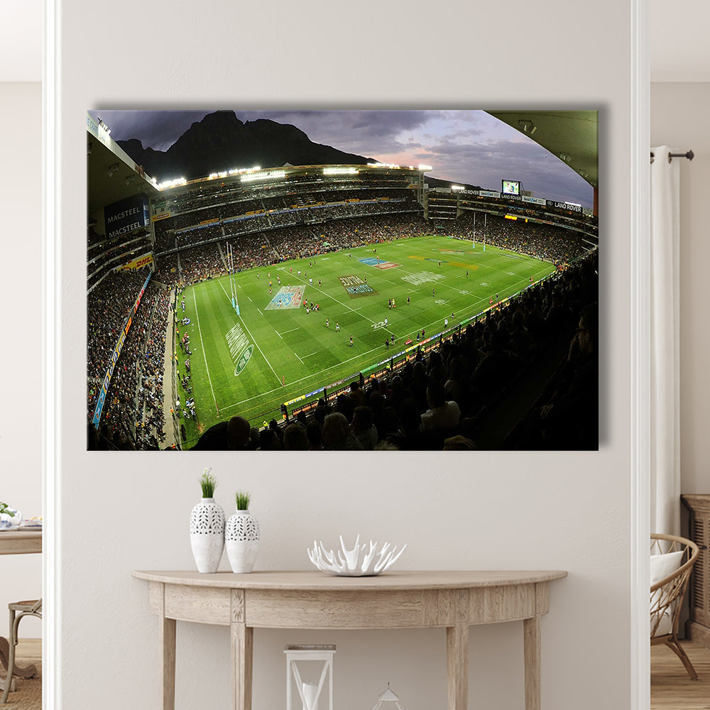 Newlands Rugby Stadium, Stadium Canvas, Sport Art, Gift for him, Man Cave Decor, Art Print, Canvas Print Wall Art