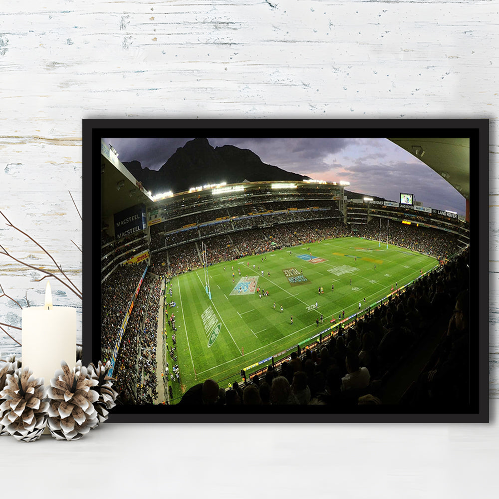Newlands Rugby Stadium, Stadium Canvas, Sport Art, Framed Canvas Print Wall Art, Floating Frame