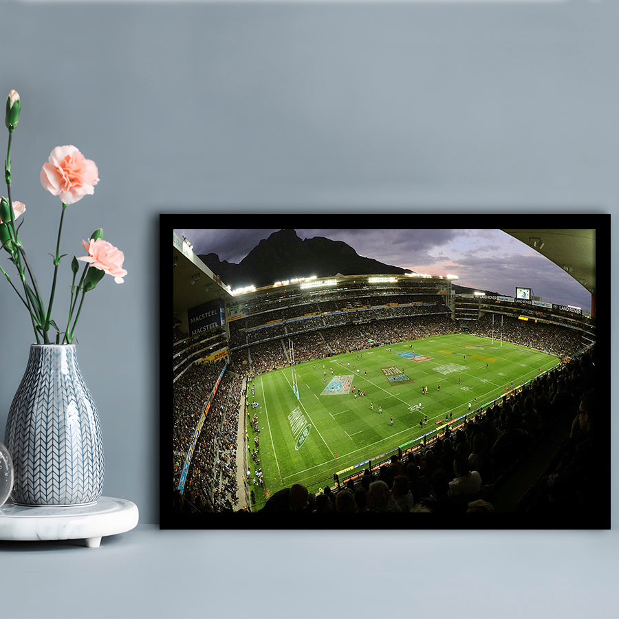 Newlands Rugby Stadium, Stadium Canvas, Sport Art, Gift for him, Framed Art Print Wall Decor, Picture Framed