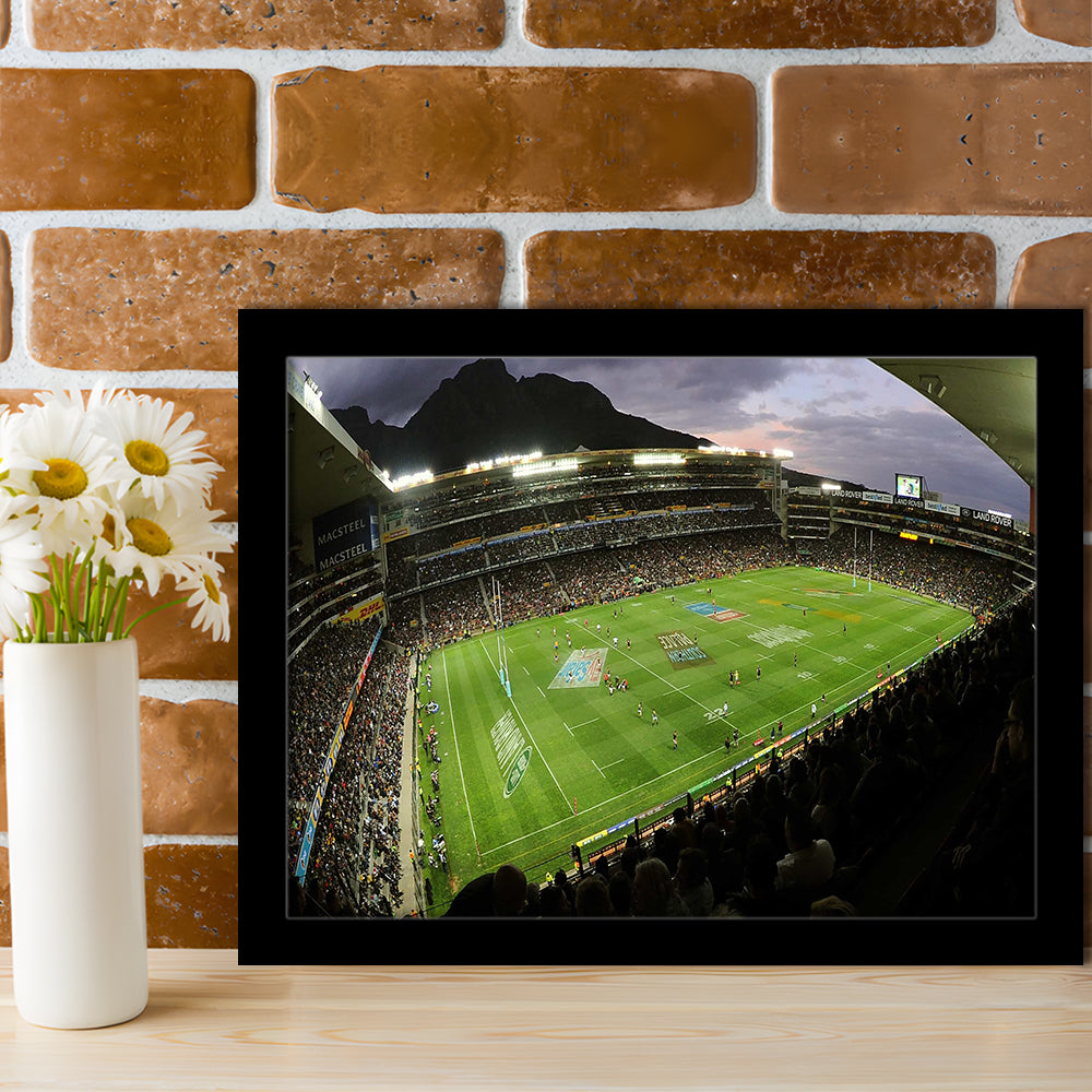 Newlands Rugby Stadium, Stadium Canvas, Sport Art, Gift for him, Framed Art Print Wall Decor, Picture Framed