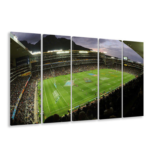 Newlands Rugby Stadium, Stadium Canvas, Sport Art, 5 Panel B, Extra Large Canvas, Canvas Print Wall Art