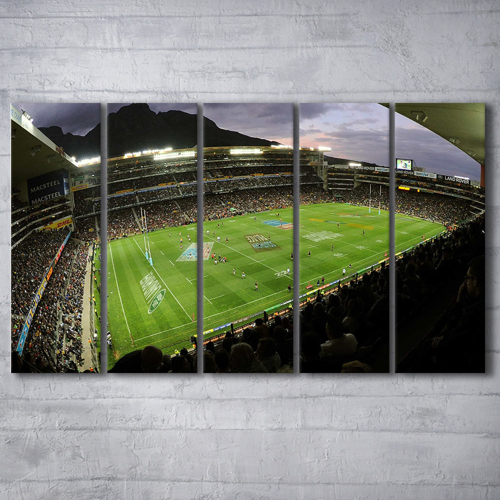 Newlands Rugby Stadium, Stadium Canvas, Sport Art, 5 Panel B, Extra Large Canvas, Canvas Print Wall Art