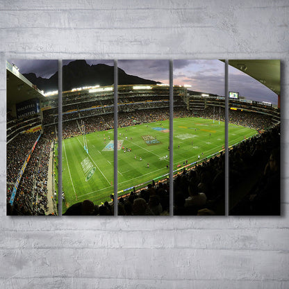 Newlands Rugby Stadium, Stadium Canvas, Sport Art, 5 Panel B, Extra Large Canvas, Canvas Print Wall Art