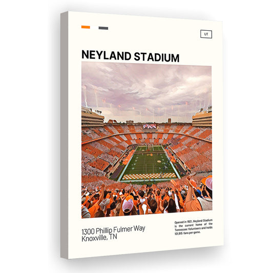 Neyland Stadium Print, Tennessee Football Stadium Canvas Art, Fan Gifts, Sport Art, Canvas Print Wall Art