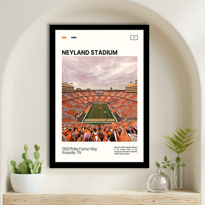Neyland Stadium Print, Tennessee Football Stadium Art, Gifts for him, Sport Art, Framed Art Print Wall Decor