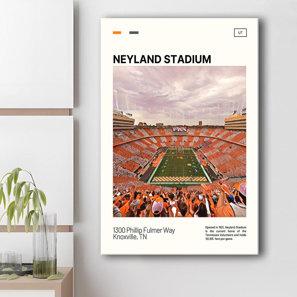 Neyland Stadium Print, Tennessee Football Stadium Canvas Art, Fan Gifts, Sport Art, Canvas Print Wall Art