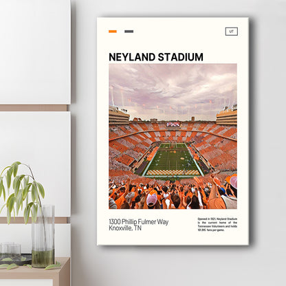Neyland Stadium Print, Tennessee Football Stadium Canvas Art, Fan Gifts, Sport Art, Canvas Print Wall Art