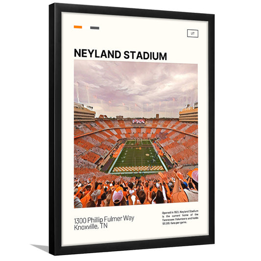 Neyland Stadium Print, Tennessee Football Stadium Art, Gifts for him, Sport Art, Framed Art Print Wall Decor