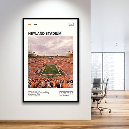 Neyland Stadium Print, Tennessee Football Stadium Art, Gifts for him, Sport Art, Framed Art Print Wall Decor