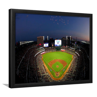 Truist Park in Georgia, Stadium Canvas, Sport Art, Gift for him, Framed Art Print Wall Decor, Picture Framed