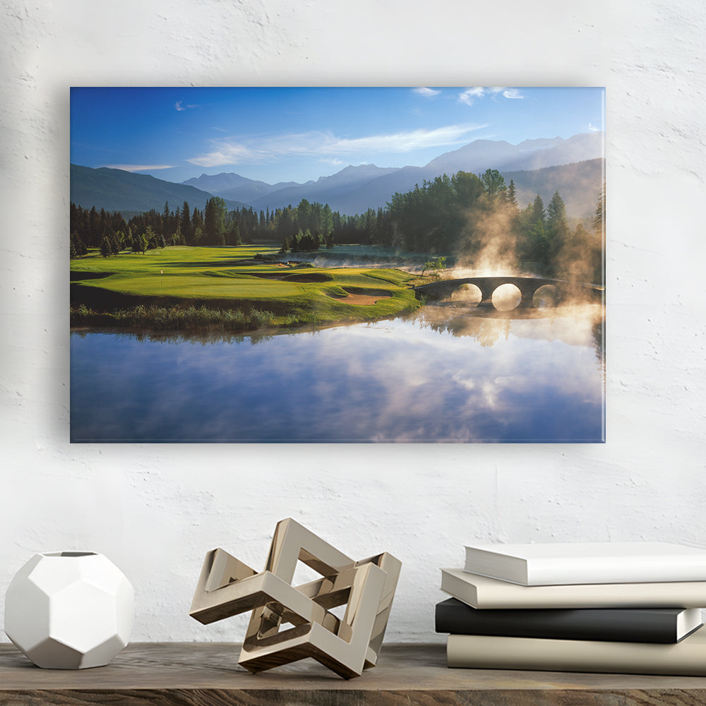 Nicklaus North Golf Club Hole 03 & 12, Whistler, Bc Canada, Golf Art Print,Gifts Golf Lover