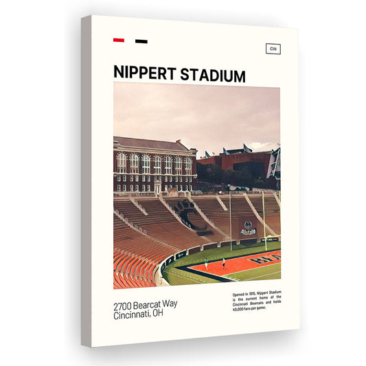 Nippert Stadium Print, Cincinnati Bearcats Stadium Canvas Art, Fan Gifts, Sport Art, Canvas Print Wall Art